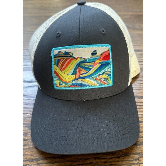 Katherine Homes Accessories - Katherine Homes Eldorado Canyon Trucker Baseball Hat Blue White Snapback OS